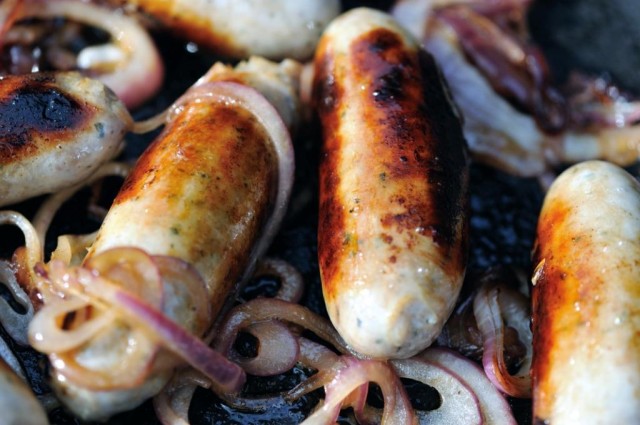 sizzling sausages